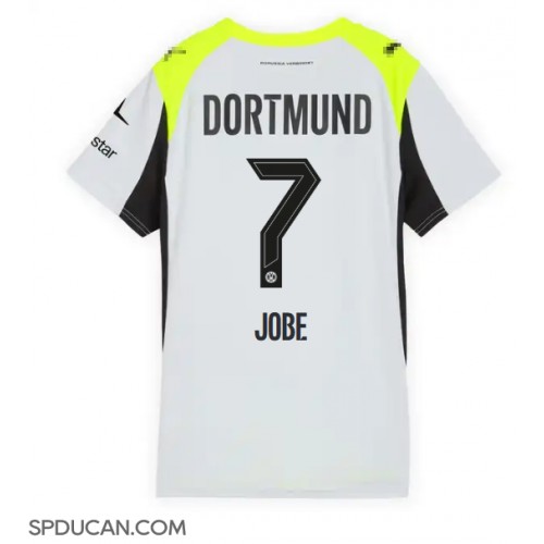 Zenski Nogometni Dres Borussia Dortmund Jobe Bellingham #7 Gostujuci 2025-26 Kratak Rukav